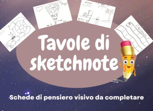 Tavole di sketchnote: Schede di pensiero visivo da completare