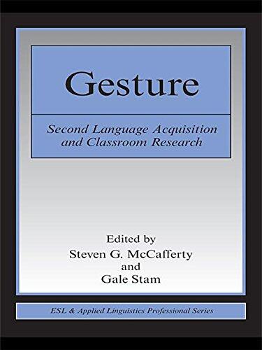Gesture: Second Language Acquistion and Classroom Research
