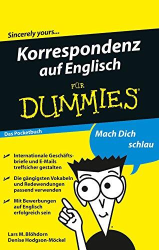 Korrespondenz auf Englisch für Dummies - Das Pocketbuch