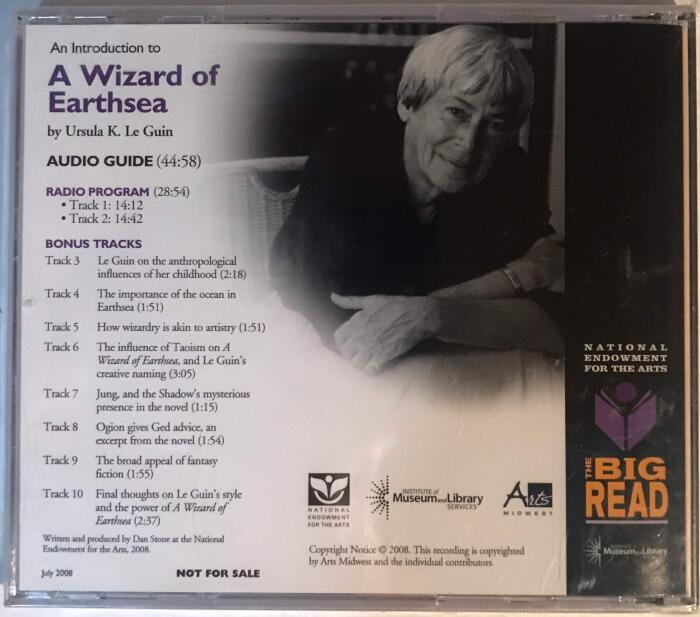 A Wizard of Earthsea, National Endowment for the Arts, the Big Read