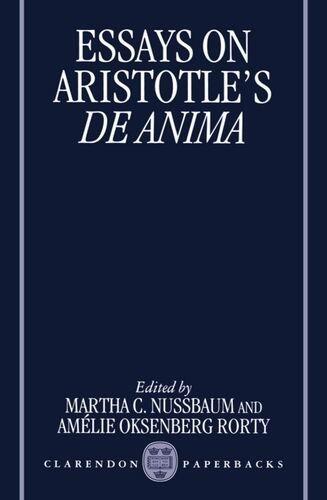 Essays on Aristotle's De Anima (Clarendon Aristotle)