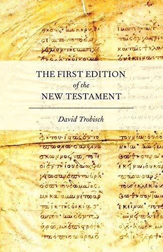 The First Edition of the New Testament
