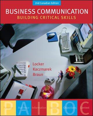 Business Communication : Building Critical Skills
