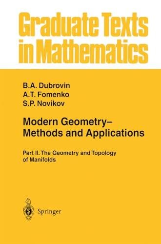 Modern Geometry- Methods and Applications: Part II: The Geometry and Topology of Manifolds