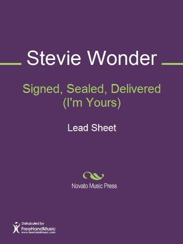 Signed, Sealed, Delivered (I'm Yours) Sheet Music