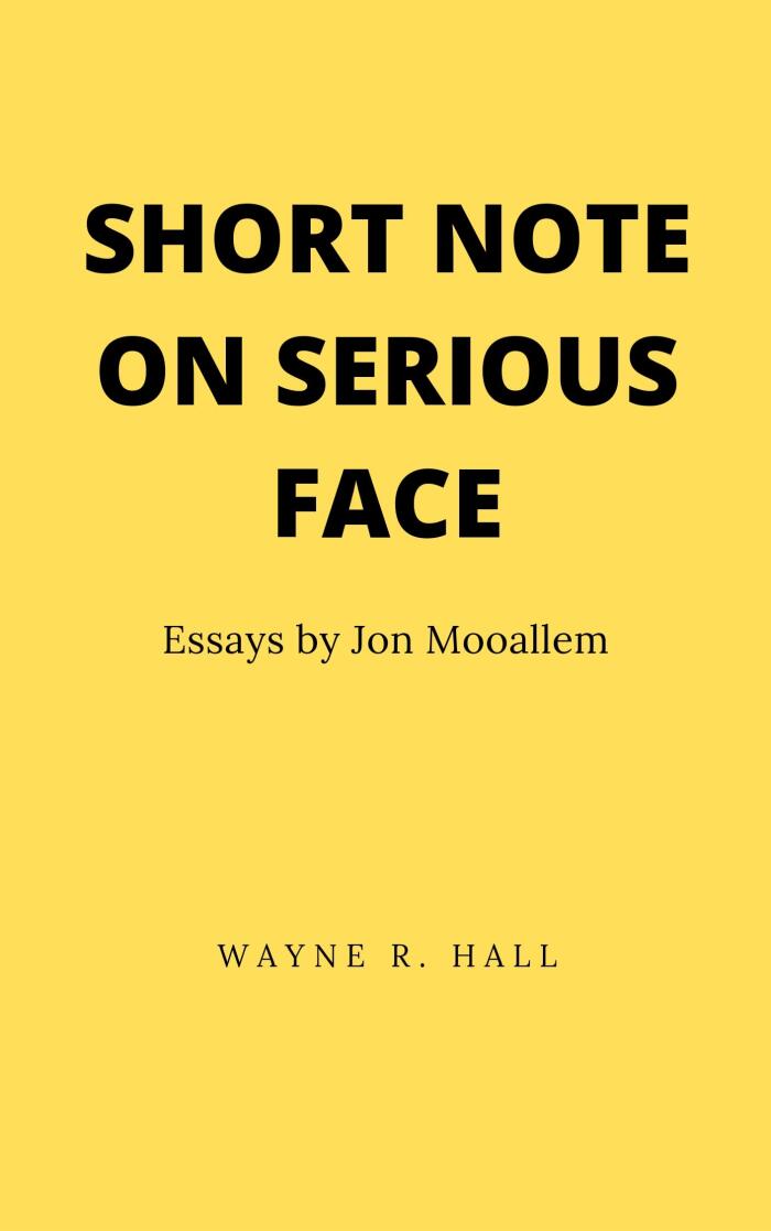 Short Note on Serious Face: Essays