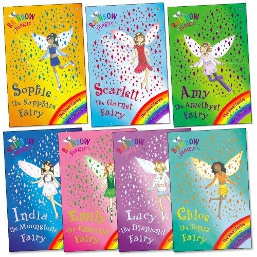 Jewel Fairies Pack, 7 books, RRP £27.93 (Amy the Amethyst Fairy; Chloe the Topaz Fairy; Emily the Emerald Fairy; India the Moonstone Fairy; Lucy the Diamond Fairy; Scarlett the Garnet Fairy; Sophie the Sapphire Fairy).
