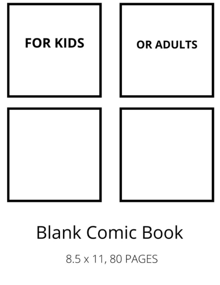 Blank Comic Book: Variety of Templates