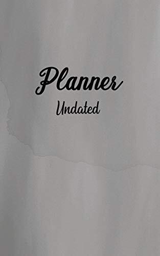 Planner Undated: 12-Month Pocket Planner - 5" x 8"