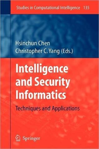 Intelligence and Security Informatics: Techniques and Applications