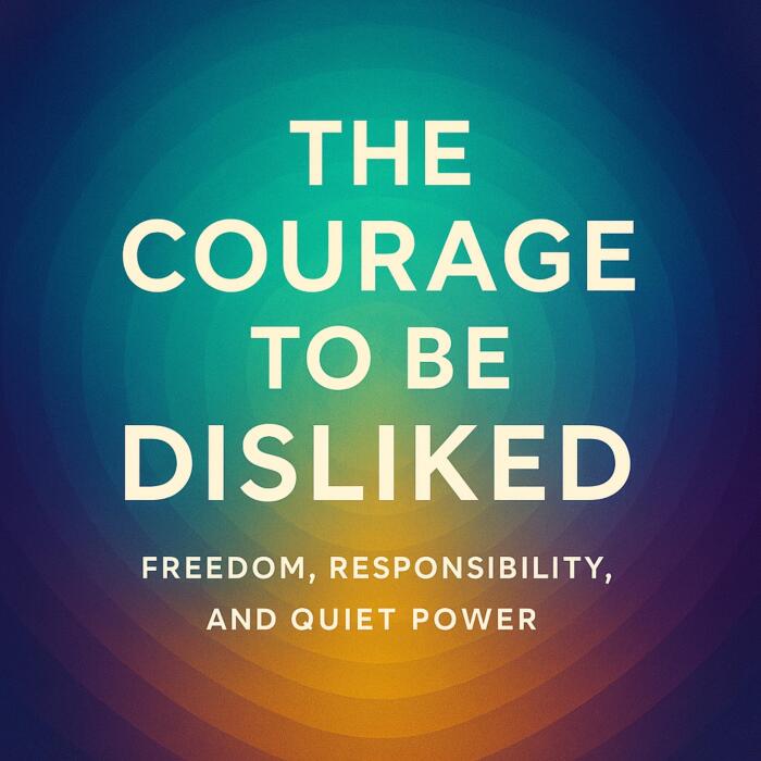 The Courage to Be Disliked: Freedom, Responsibility, and Quiet Power