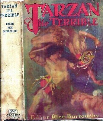 1930S TARZAN THE TERRIBLE EDGAR RICE BURROUGHS WITH FACSIMILE DUST JACKET [Hardcover] EDGAR RICE BURROUGHS