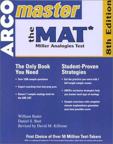 Master the Mat 2001: Miller Analogies Test