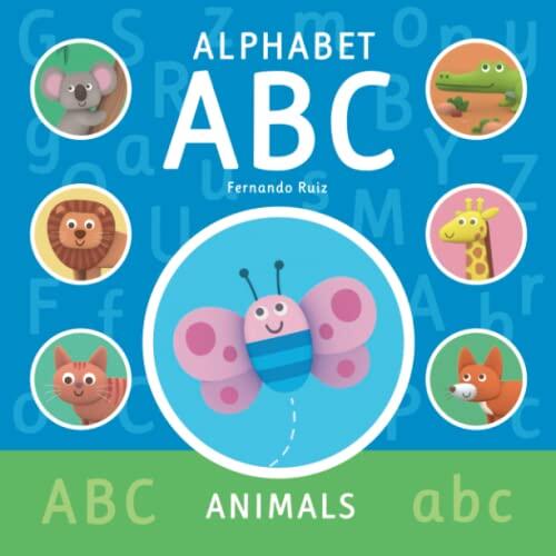 ABC animals. The illustrated alphabet with letters and animals. To learn and color!