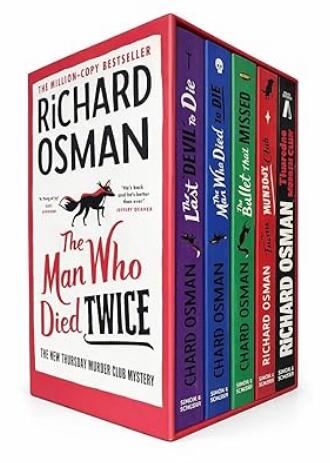 Richard Osman Thursday Murder Club 5 Book Mystery Box Set - The Thursday Murder Club, The Man Who Died Twice, The Bullet That Missed, The Last Devil to Die & We Solve Murders