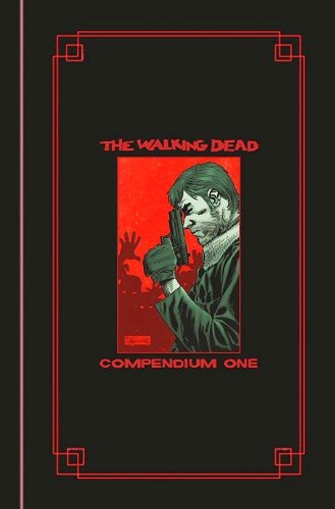 The Walking Dead Compendium One Skybound Exclusive Black Leather Bound with Red Foil Enhancement