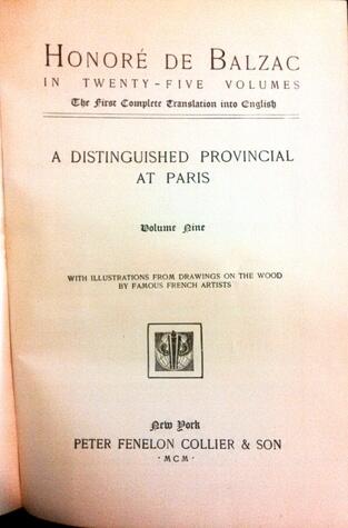 A Distinguished Provincial at Paris