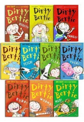 Dirty Bertie Set: Fangs, Fetch, Germs, Mud, Bogeys, Yuck, Burp, Pants, Fleas, Worms