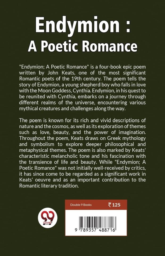 Endymion: A Poetic Romance