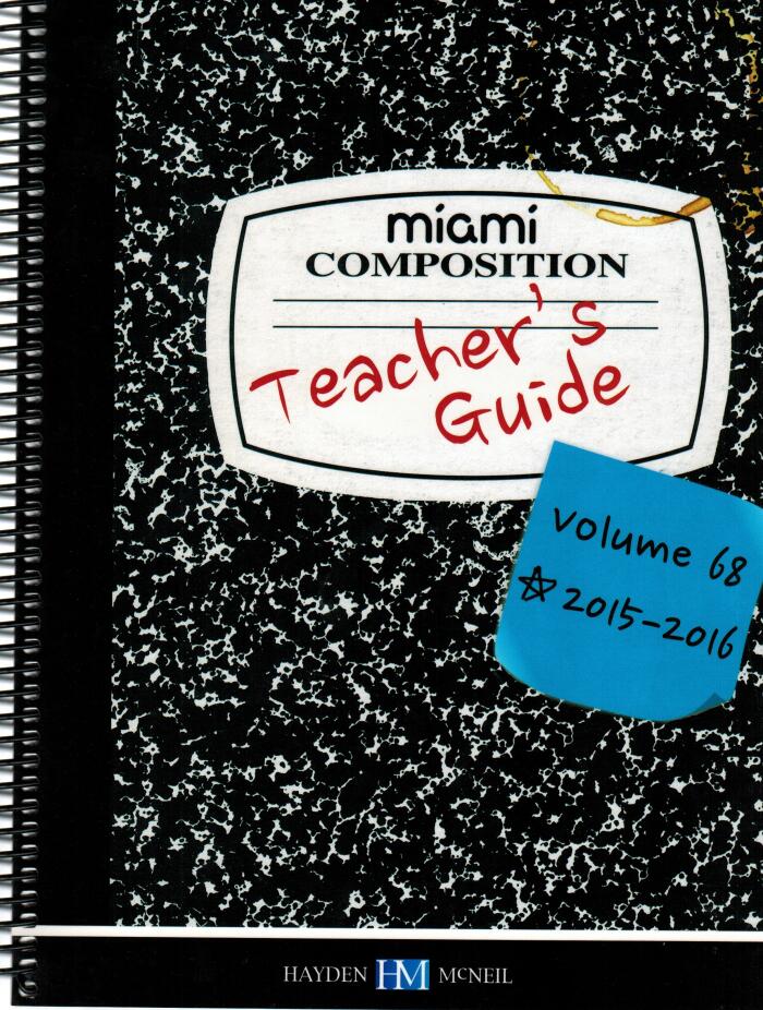 Miami University Teacher's Guide for Composition vol. 68