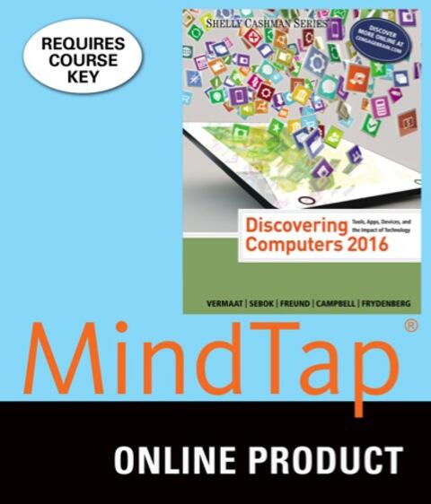 MindTap Computing for Discovering Computers (2016, 1st Edition, Instant Access, 1 Term)