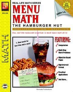 Menu Math: The Hamburger Hut, Multiplication / Division, Grades 3-6