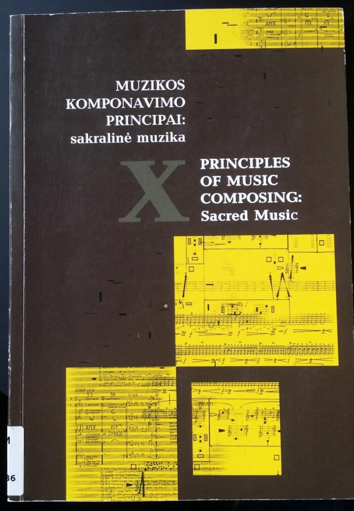 Muzikos Komponavimo Principai (X): Sakralinė Muzika