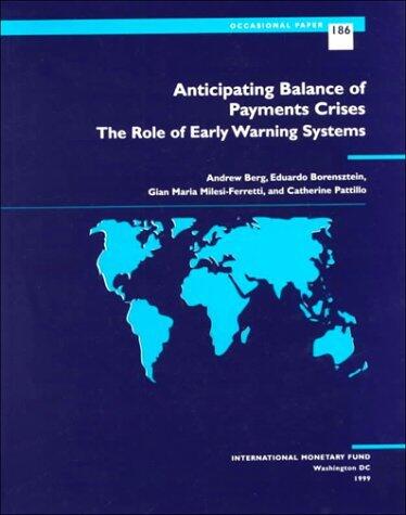 Anticipating Balance of Payments Crises: The Role of Early Warning Systems (Occasional Paper