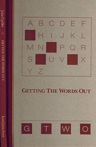 Getting the Words Out. Signed limited edition.