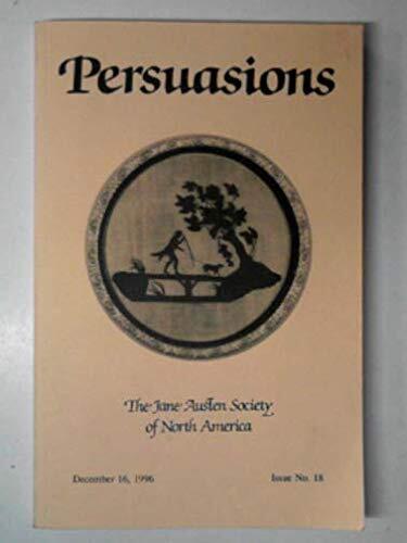 Persuasions: The Jane Austen Society of North America, Issue No. 18