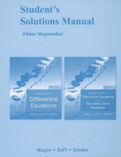 Fundamentals of Differential Equations with Boundary Value Problems