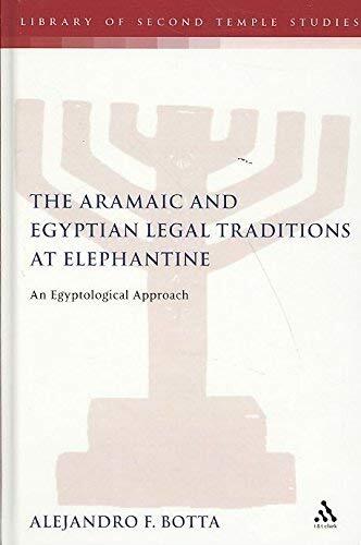 The Aramaic and Egyptian Legal Traditions at Elephantine: An Egyptological Approach