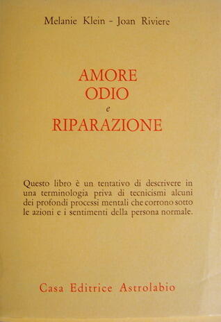 Amore, odio e riparazione