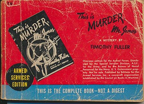 This Is Murder, Mr Jones