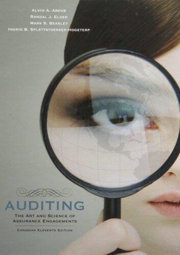 By Alvin Arens Auditing: The Art and Science of Assurance Engagements, Canadian Eleventh Edition [Hardcover]