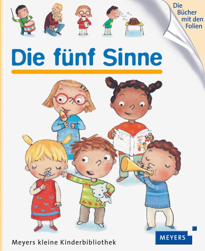 Die fünf Sinne. Sehen, Hören, Riechen, Fühlen, Schmecken.