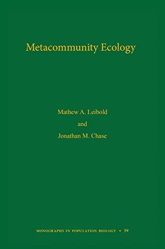 Metacommunity Ecology, Volume 59