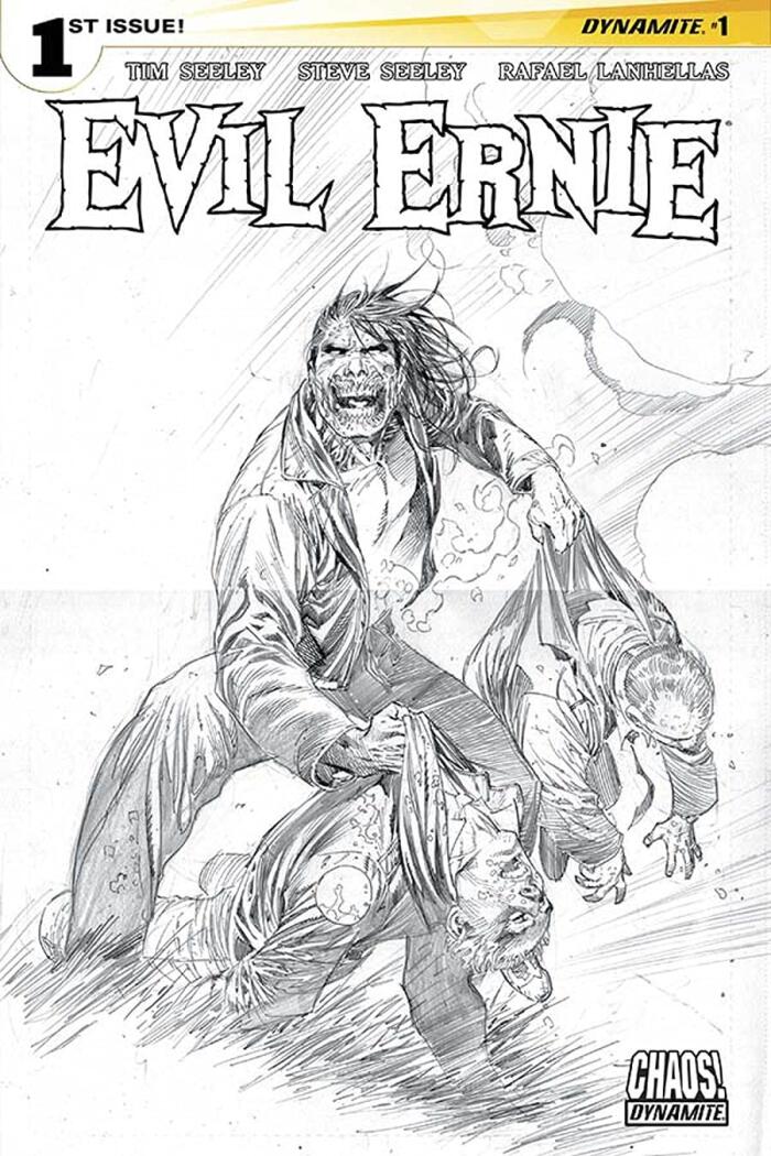 Evil Ernie Vol. 2 No. 1 Cover J Black & White (B&W) art Incentive Cover by Ardian Syaf