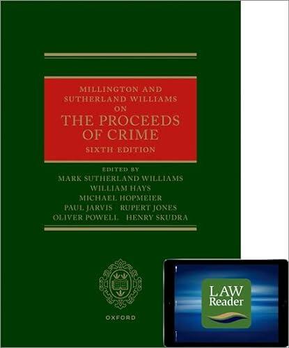 Millington and Sutherland Williams on the Proceeds of Crime
