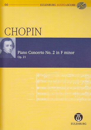 EULENBURG CHOPIN FREDERIC - PIANO CONCERTO N°2 F MINOR - CONDUCTEUR POCHE + CD Partition classique Ensemble et orchestre Conducteur