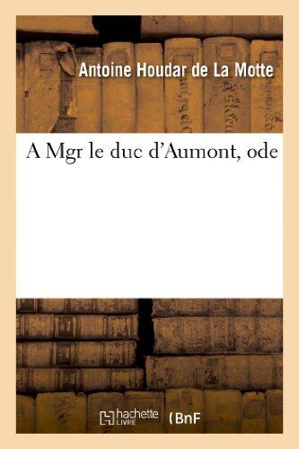 Ode à Mgr Le Duc D'Aumont