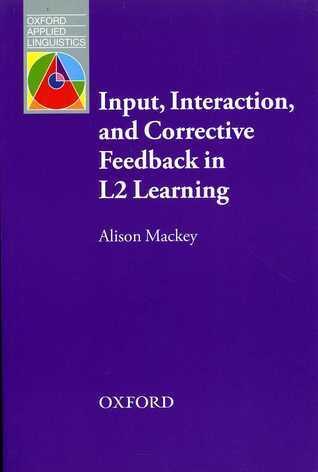 Input Interaction Corrective Feedback in L2 Learning