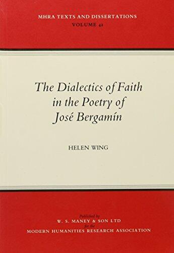 The Dialectics of Faith in the Poetry of Jose Bergamin