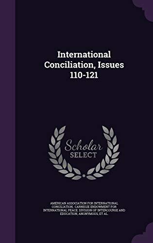 International Conciliation, Issues 110-121