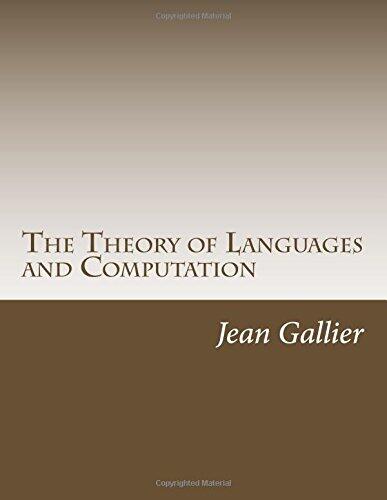 The Theory of Languages and Computation