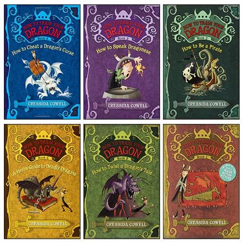 How to Train Your Dragon Series (1-6) Collection 6 Books Set By Cressida Cowell