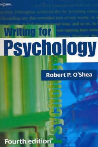 Writing for Psychology: An Introductory Guide for Students