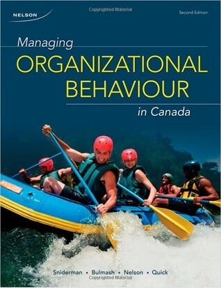 Managing Organizational Behaviour in Canada