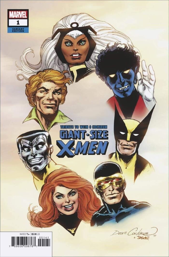 Giant Size X-Men Tribute to Len Wein and Dave Cockrum #1 Hidden Gem Variant Cockrum Cover