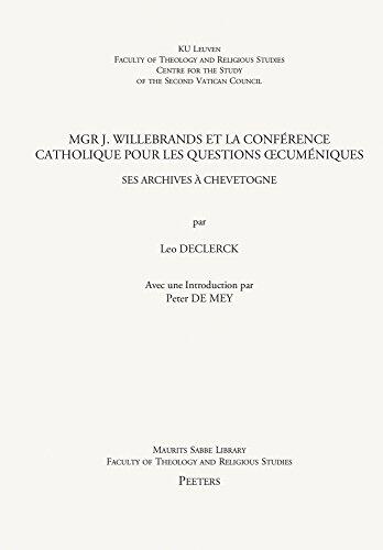 Inventaire des Papiers Conciliaires de Mgr A.-M. Charue, Évêque de Namur, 2ème Vice-président de la Commission Doctrinale